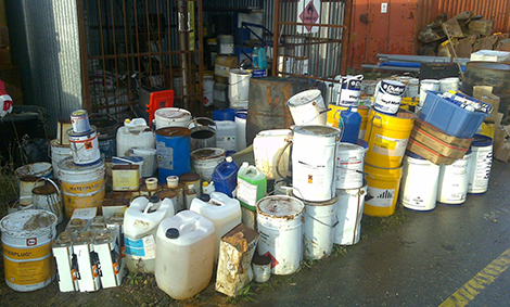 Waste PAC chemical waste removal